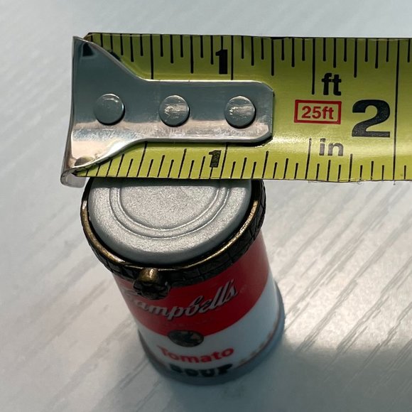 Vintage "1999" Campbells Tomato Soup Tiny Porcelain Hinged Box - Picture 12 of 12